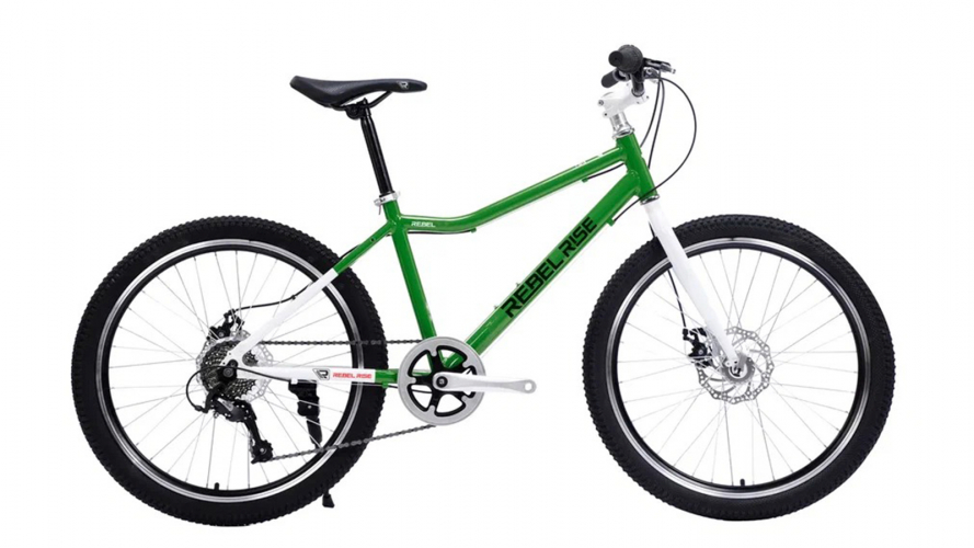 Фото 24" Велосипед REBEL RISE 071,рама алюминий, 7ск, вилка ригидн., сталь, зелёный